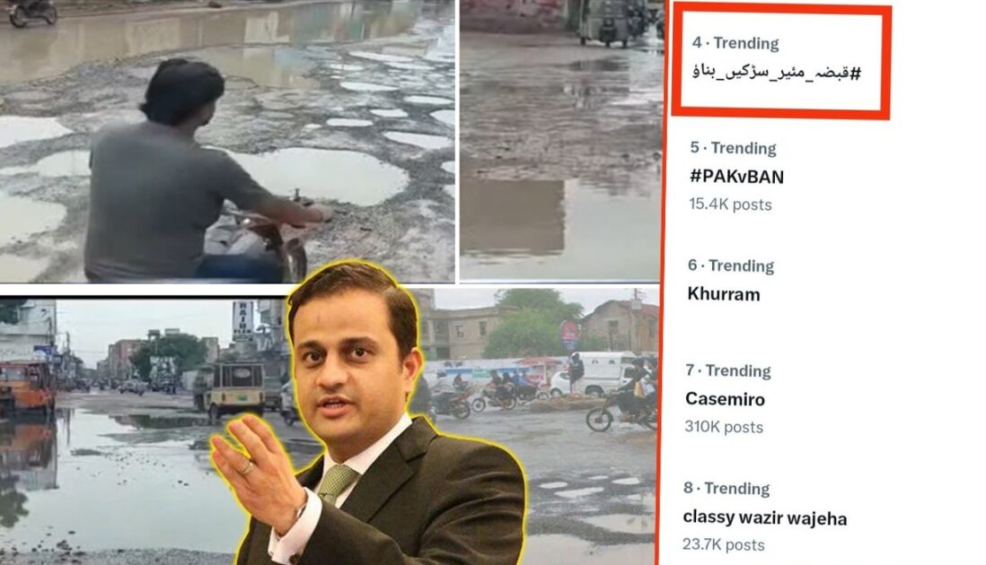 Karachi’s Post-Rain Road Woes Go Viral ‘Fix the Roads, Mayor’ Trends on X