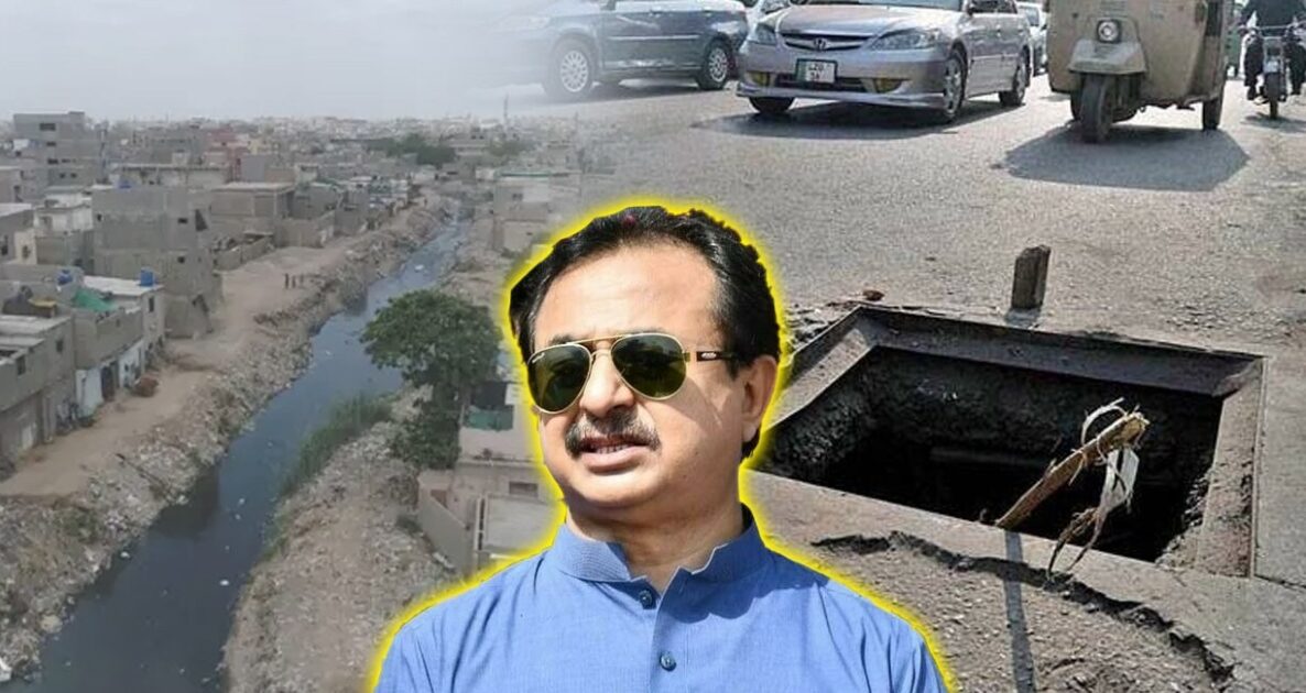 Open Drains in Karachi Highlight PPP’s Incompetence and Endanger Schoolchildren : Haleem Adil Sheikh