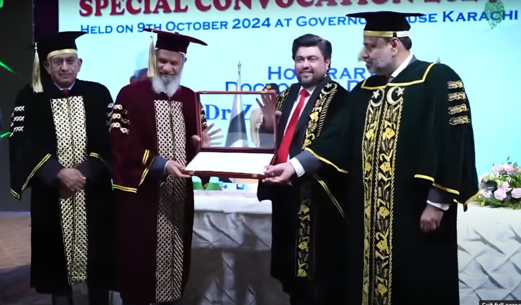 Renowned Islamic Scholar Dr. Zakir Naik Awarded Honorary PhD by University of Karachi