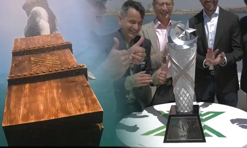 PSL 10 Trophy Unveiled in a Historic Deep-Sea Ceremony