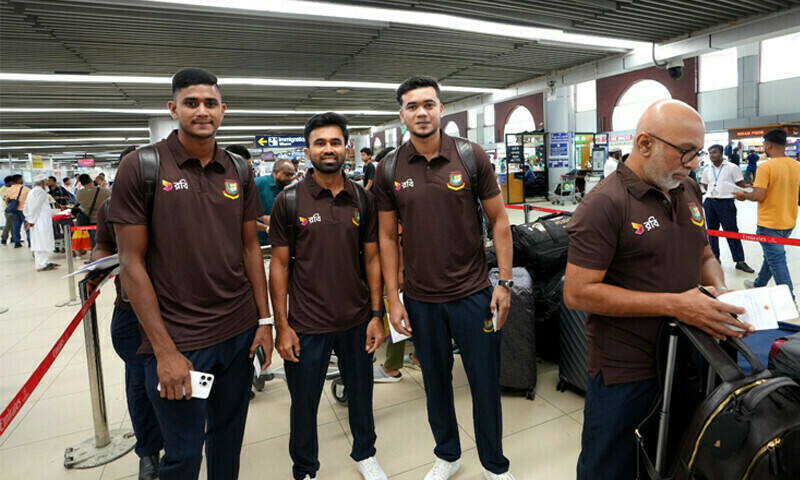 Bangladesh Cricket Team’s First Group Arrives in Lahore for T20 Series